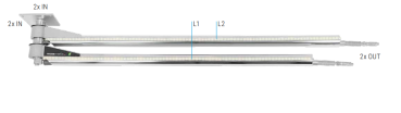 Mosmatic LED-Doppeldeckenkreisel - DDPbl - L=1750/1900 mm