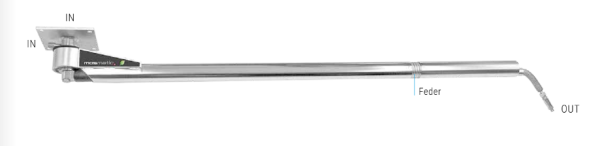 Mosmatic Deckenkreisel mit Federung DKF - L=1750 mm